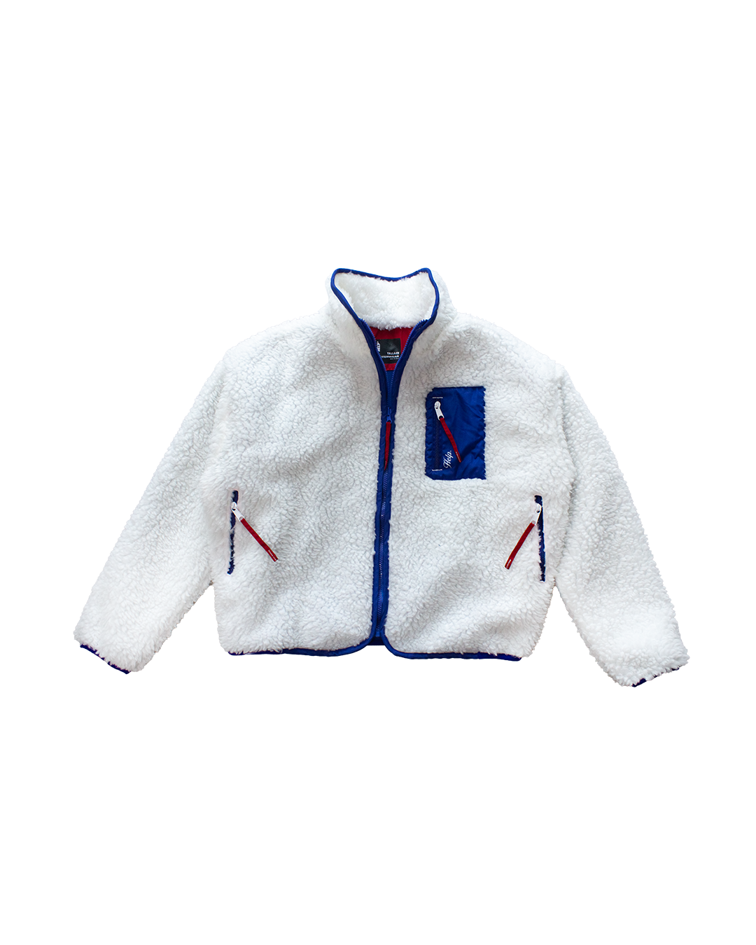 Chaqueta Polar Boxfit Mujer HELP ( Blanco-Azul )