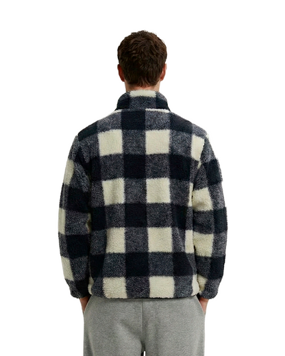 Chaqueta Polar Sierra unisex HELP ( Negro-Blanco )