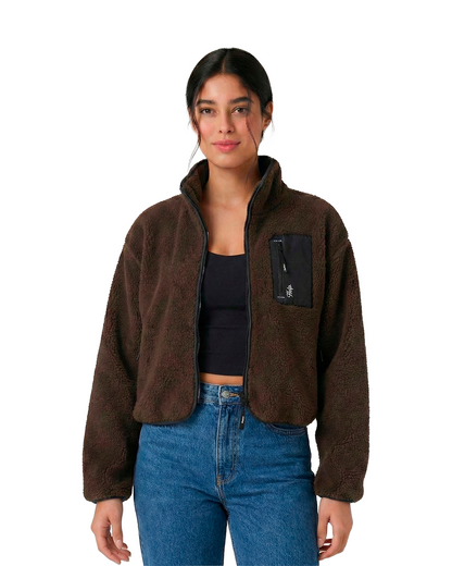 Chaqueta Polar Boxfit Mujer HELP ( Café )