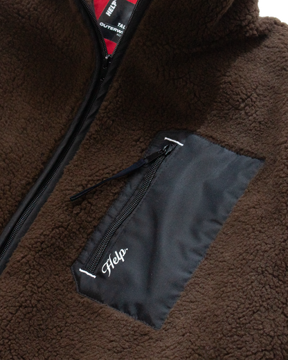 Chaqueta Polar HELP ( Café ) UNISEX