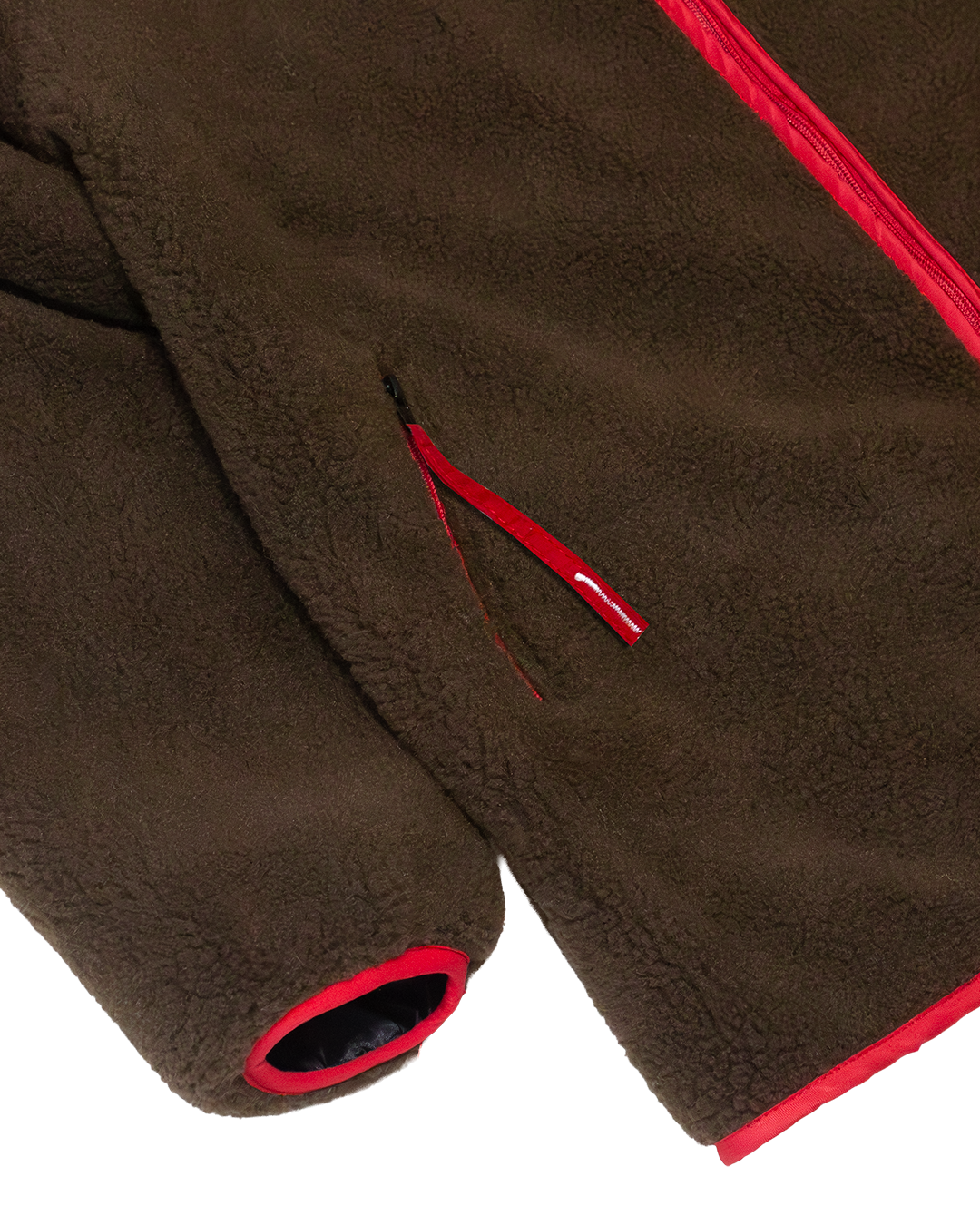 Chaqueta Polar Limited HELP ( Café Rojo )