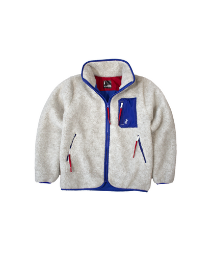 Chaqueta Polar Limited HELP ( Gris Jaspeado Claro )