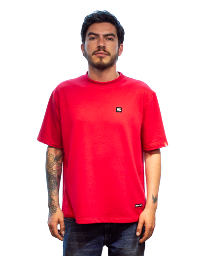 New Camiseta BURDA Box-Fit •est 93• ROJO INTENSO