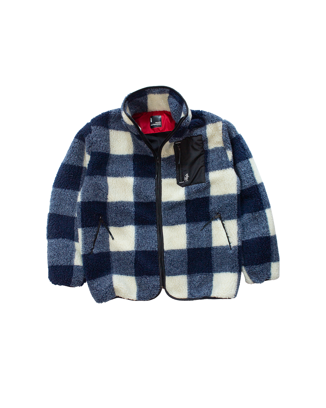 Chaqueta Polar Sierra unisex HELP ( Azul-Blanco )