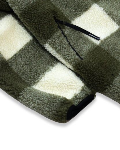 Chaqueta Polar Sierra unisex HELP ( Verde-Blanco )