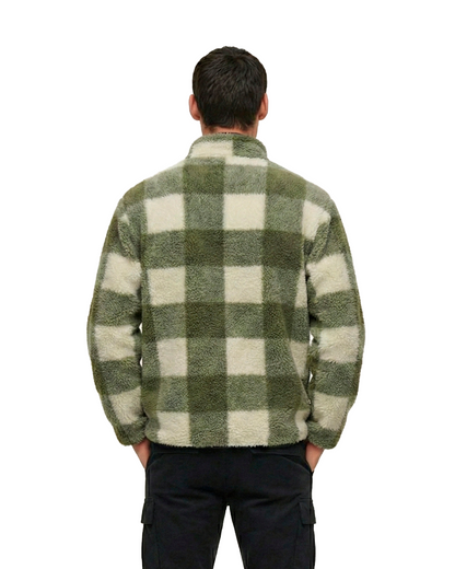 Chaqueta Polar Sierra unisex HELP ( Verde-Blanco )