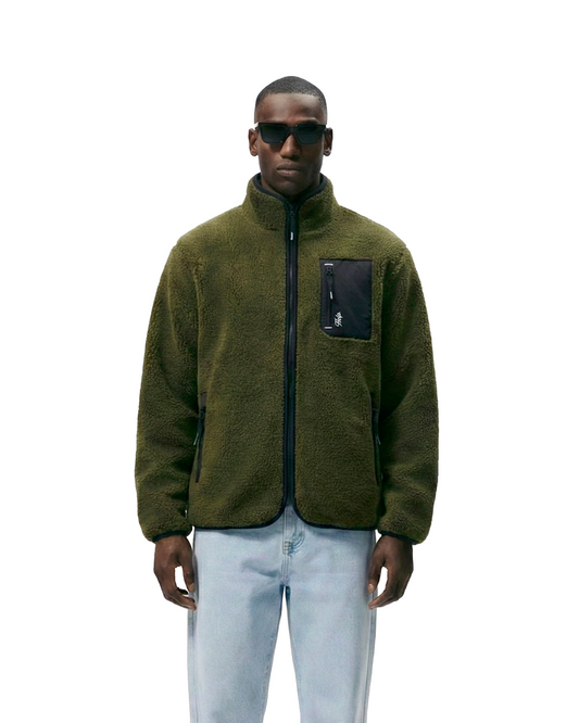 Chaqueta Polar HELP Unisex ( Verde Militar )